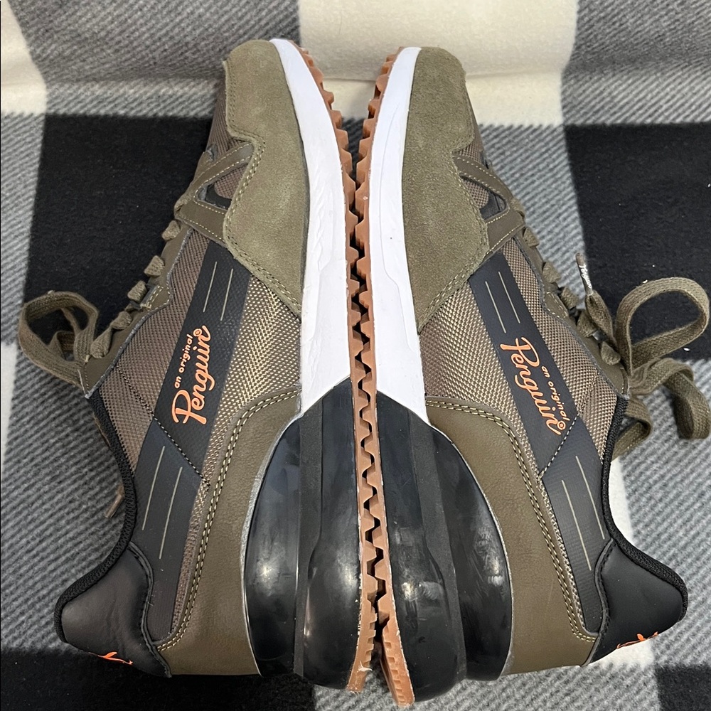Original Penguin Munsingwear Aiden Olive Casual Lace-Up Sneaker Sz 11 - Picture 4 of 11